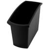 PAPIERKORB Rechteckiger Kunstoff 18 Liter 34,5x19,4x45 cm Schwarz - Schwarz, Metall (19.4/34.5/45cm) - PROREGAL