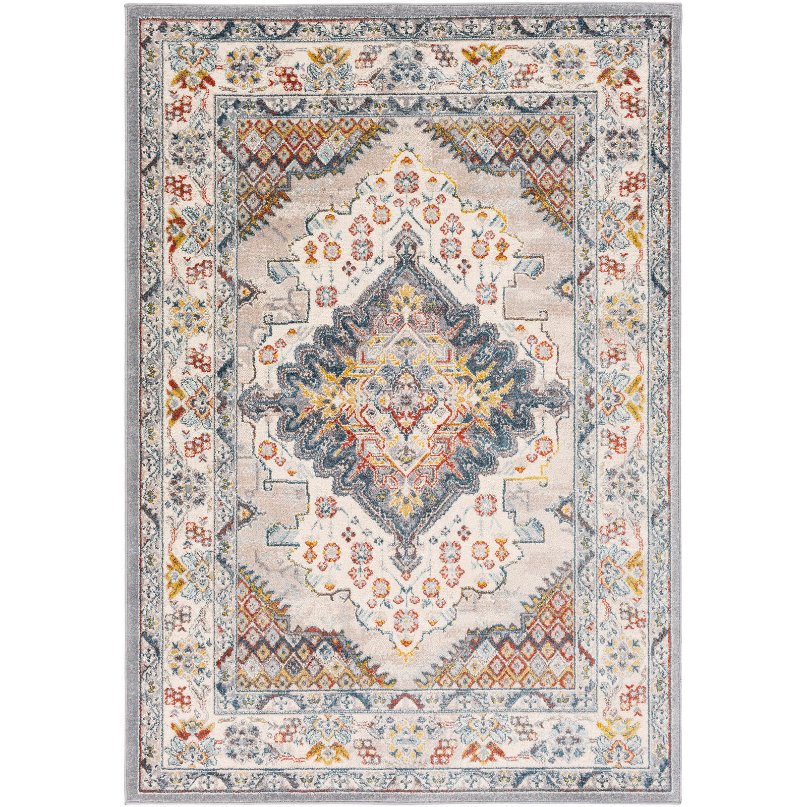 VINTAGE-TEPPICH 120x170 cm Grau - Grau, Naturmaterialien/Textil (120/170cm) - LIVABLISS