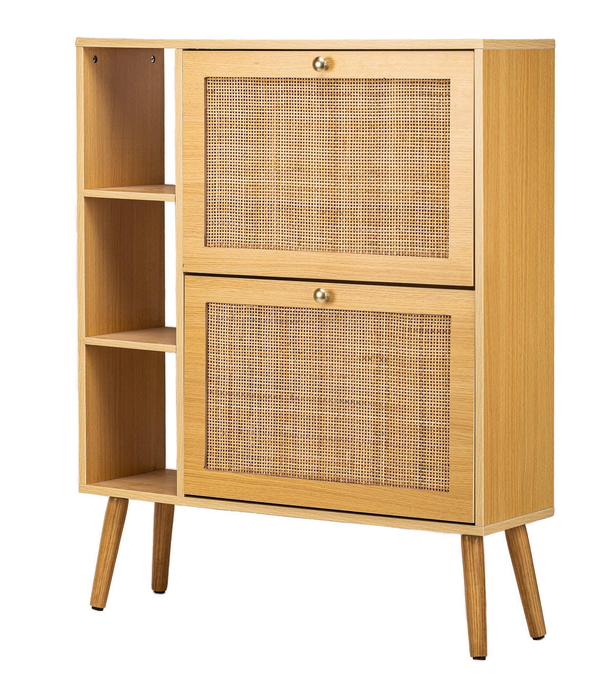 SCHUHSCHRANK Buchenholz Braun - Braun, Holz (80/99/24cm) - Nordlys