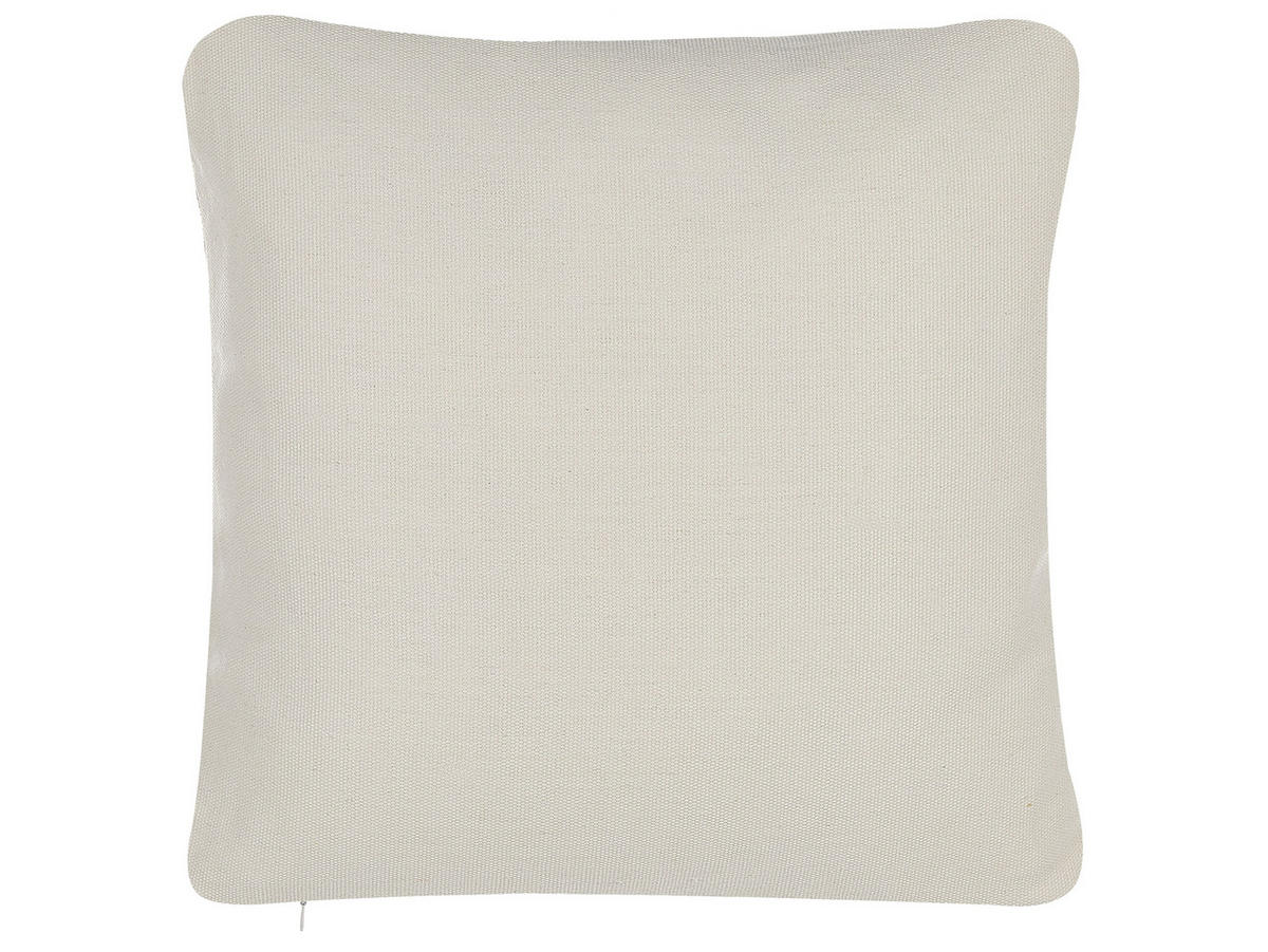 DEKOKISSEN 2er-Set Beige 45/45 cm Calibrachoa - Beige, Textil (45/45cm) - Beliani