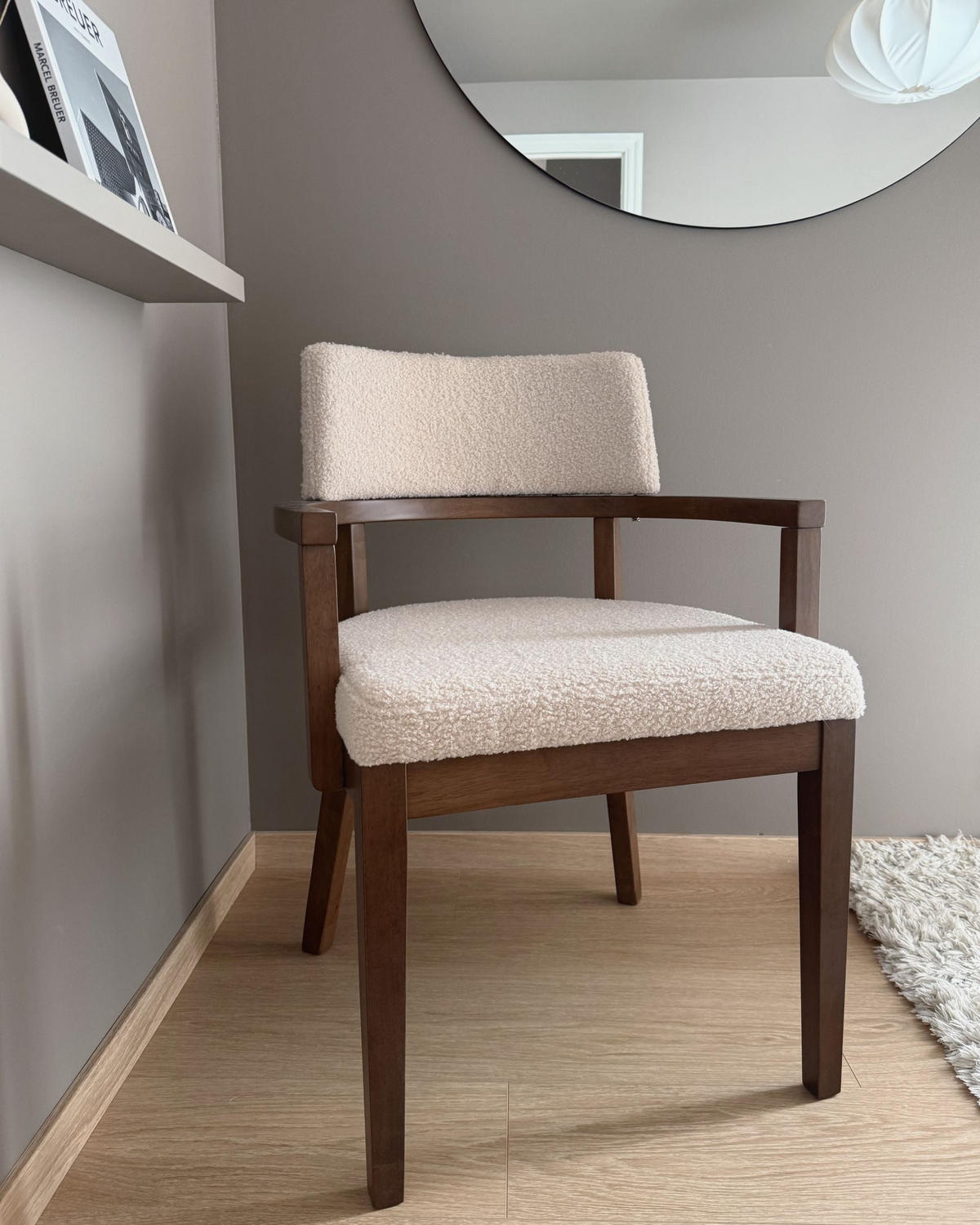 JÍDELNÍ ŽIDLE sada 2 ks Béžová Dalbo - hnědá/béžová, textil (59/82/56cm) - Beliani