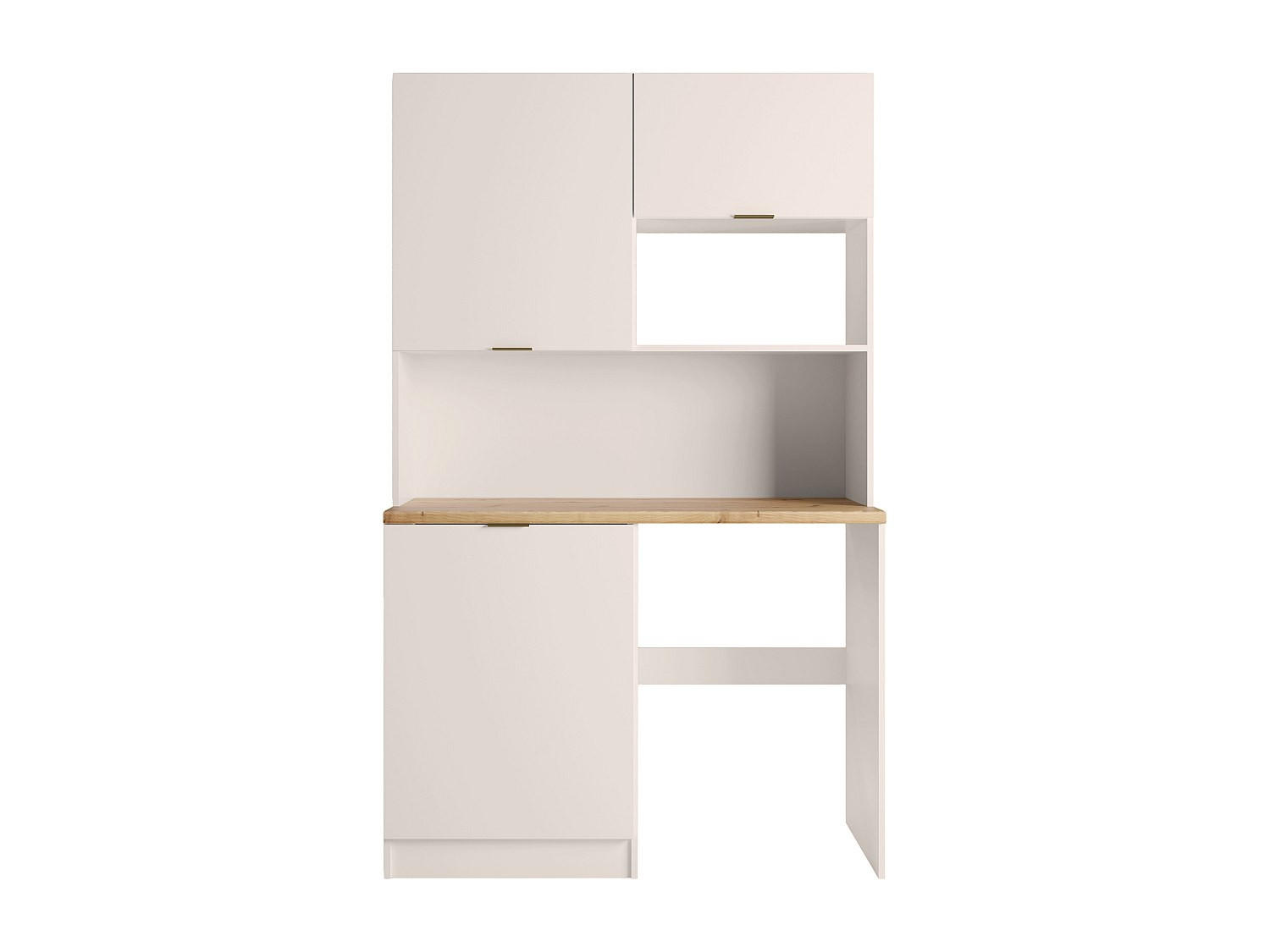 Vente-Unique Küchenzeile Beige, Natur 122.5x200x60 cm