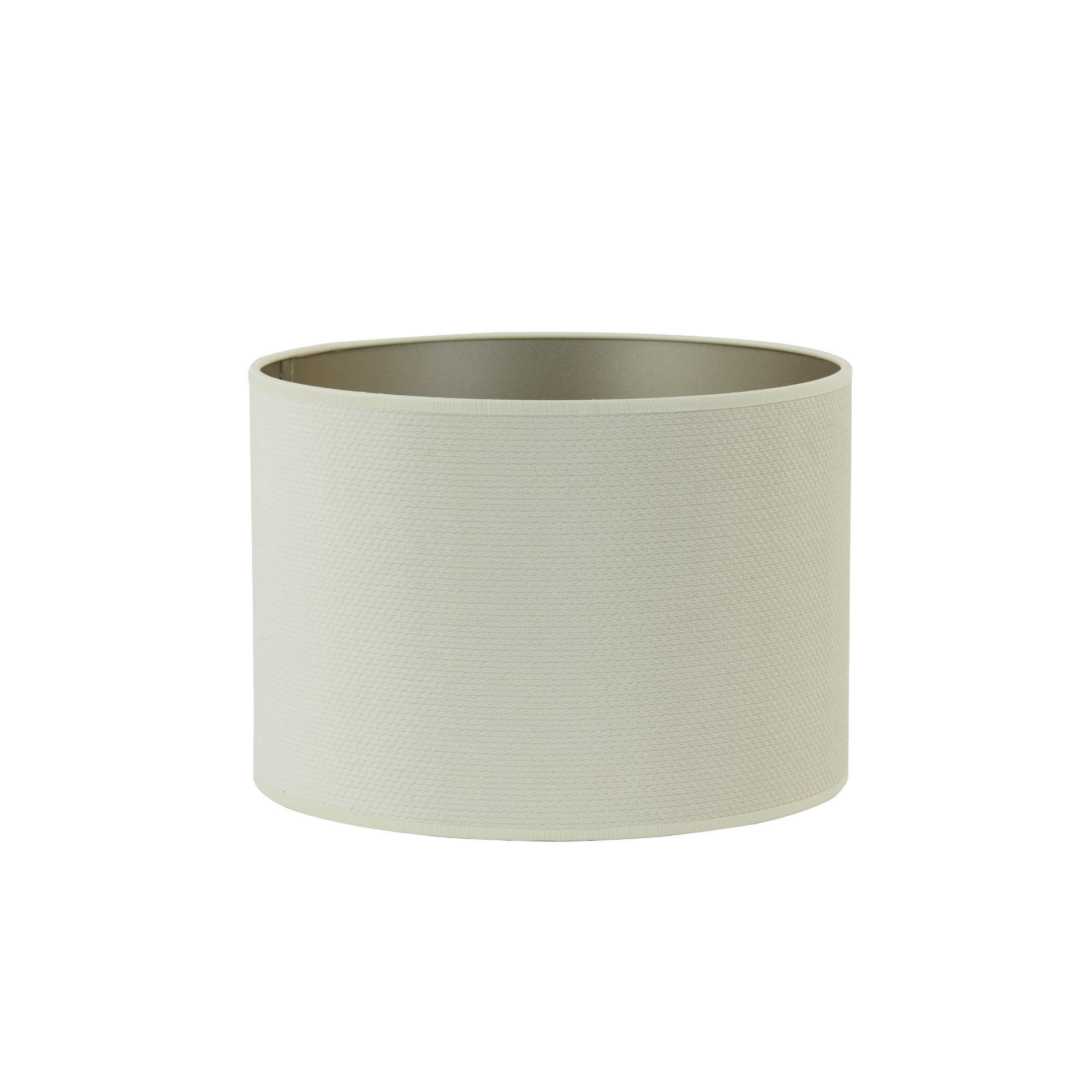 LAMPENSCHIRM Vandy Weiß 40/40/30 cm - Weiß, Textil (40/40/30cm) - Light & Living