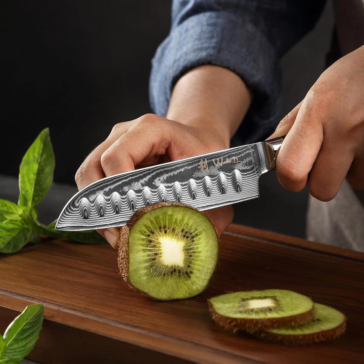 MESSERSET 2-TEILIG 12–13 cm - Braun, Holz/Metall - Wakoli