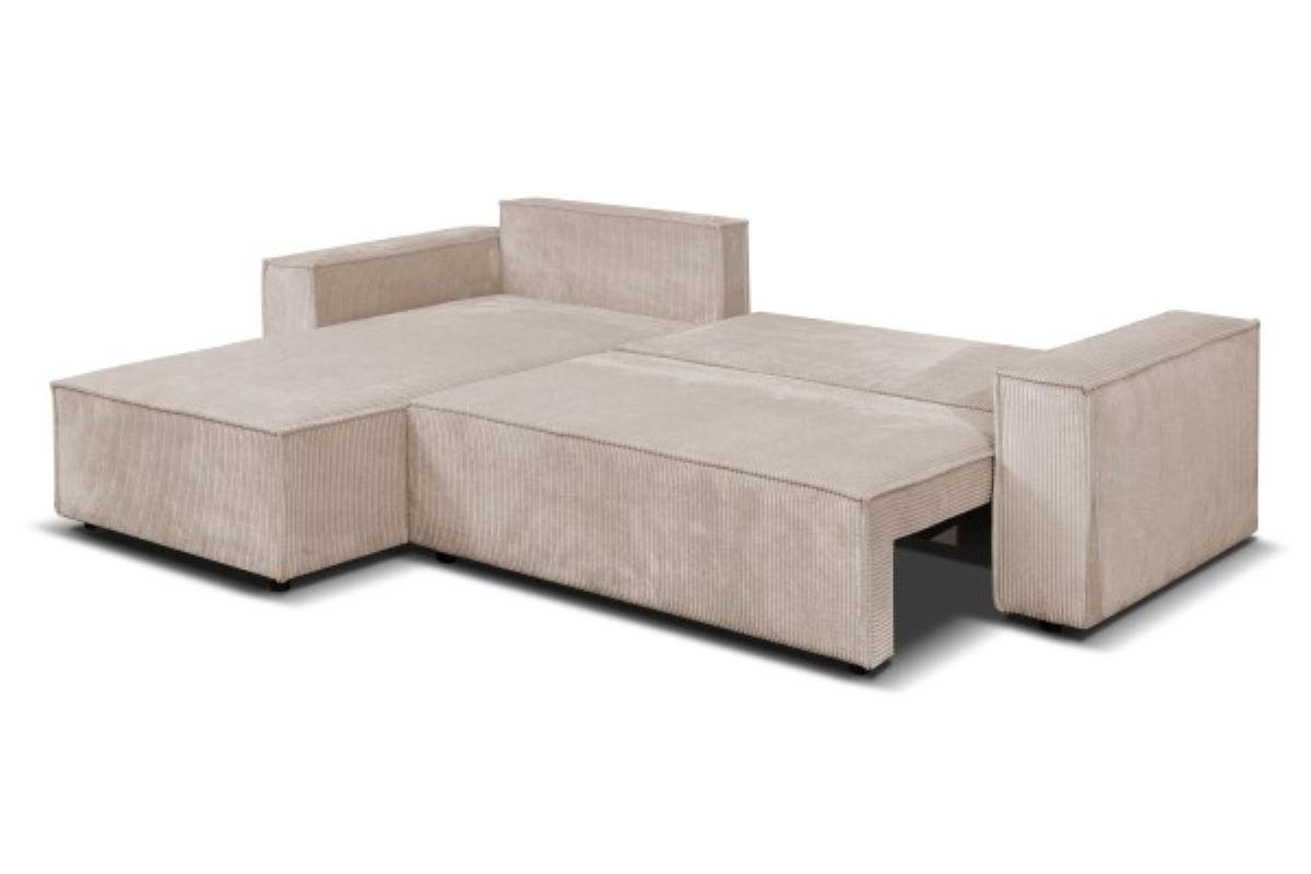 ECKSOFA Passio L-Form mit Schlaffunktion und Bettkasten 275 cm cappucino - Cappuccino, Kunststoff (275/190cm) - Margaret Hadas24