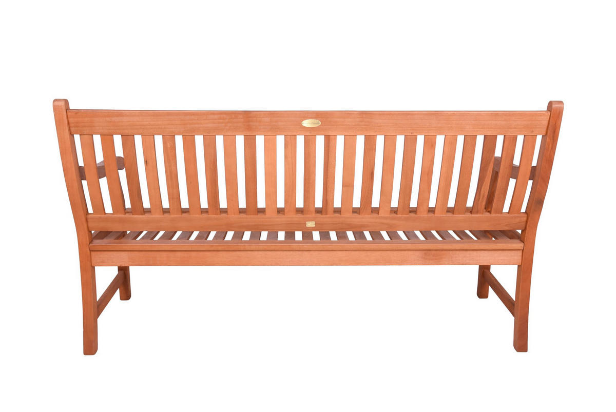 GARTENBANK Malmo 3-Sitzer Terrassenbank - Braun, Holz (158/90/68cm) - DELUKE