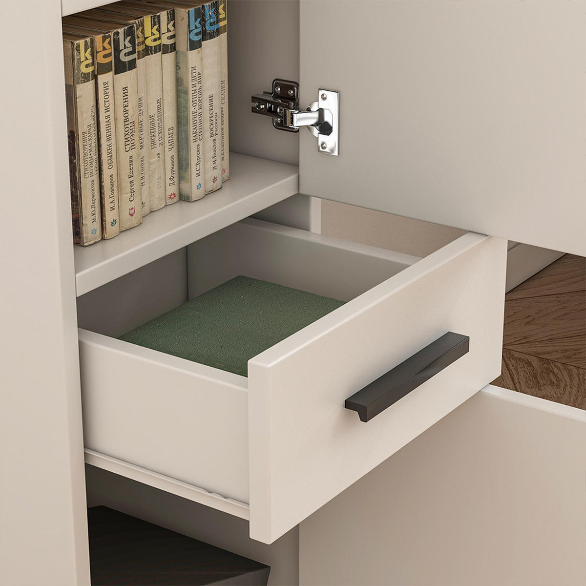BÜRO-BÜCHERREGAL, weiß 30/30/85 cm - Weiß, Holzwerkstoff (30/85/30cm)