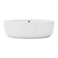 BADEWANNE - 185 cm x 90 cm - acryl - weiß Marmati - Weiß, Kunststoff (185/58/90cm) - Vente-Unique