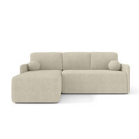 ECKSOFA MONDI Beige - Beige/Schwarz, Kunststoff/Textil (212/142cm) - Luxkor24
