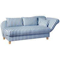 RECAMIERE Armlehne rechts Katia Flachgewebe blau - Blau, Kunststoff (190/88/82cm) - 58aufmkessel