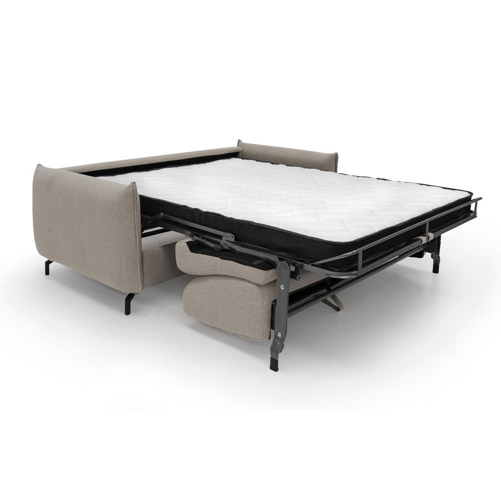 Thumbnail - Divani.store Schlafsofa, Beige, Textil, 195x95x96 cm, Wohnzimmer, Sofas & Couches, Schlafsofas