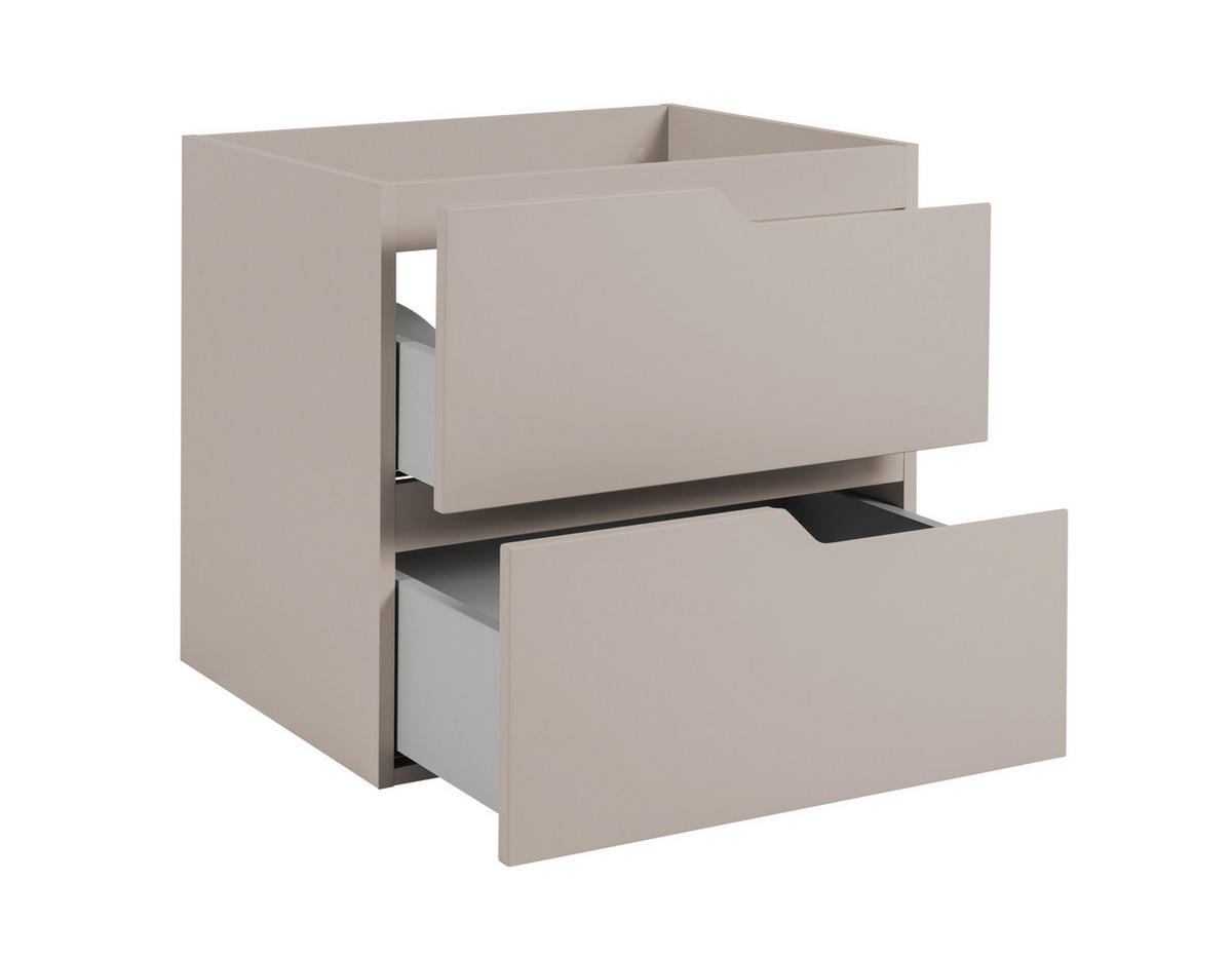 BADEZIMMERSCHRANK: Kaschmir, 140 (2 x 60 + 20) x 46 x 58 cm - Kaschmir, Holzwerkstoff (140/58/46cm) - 3XE LIVING