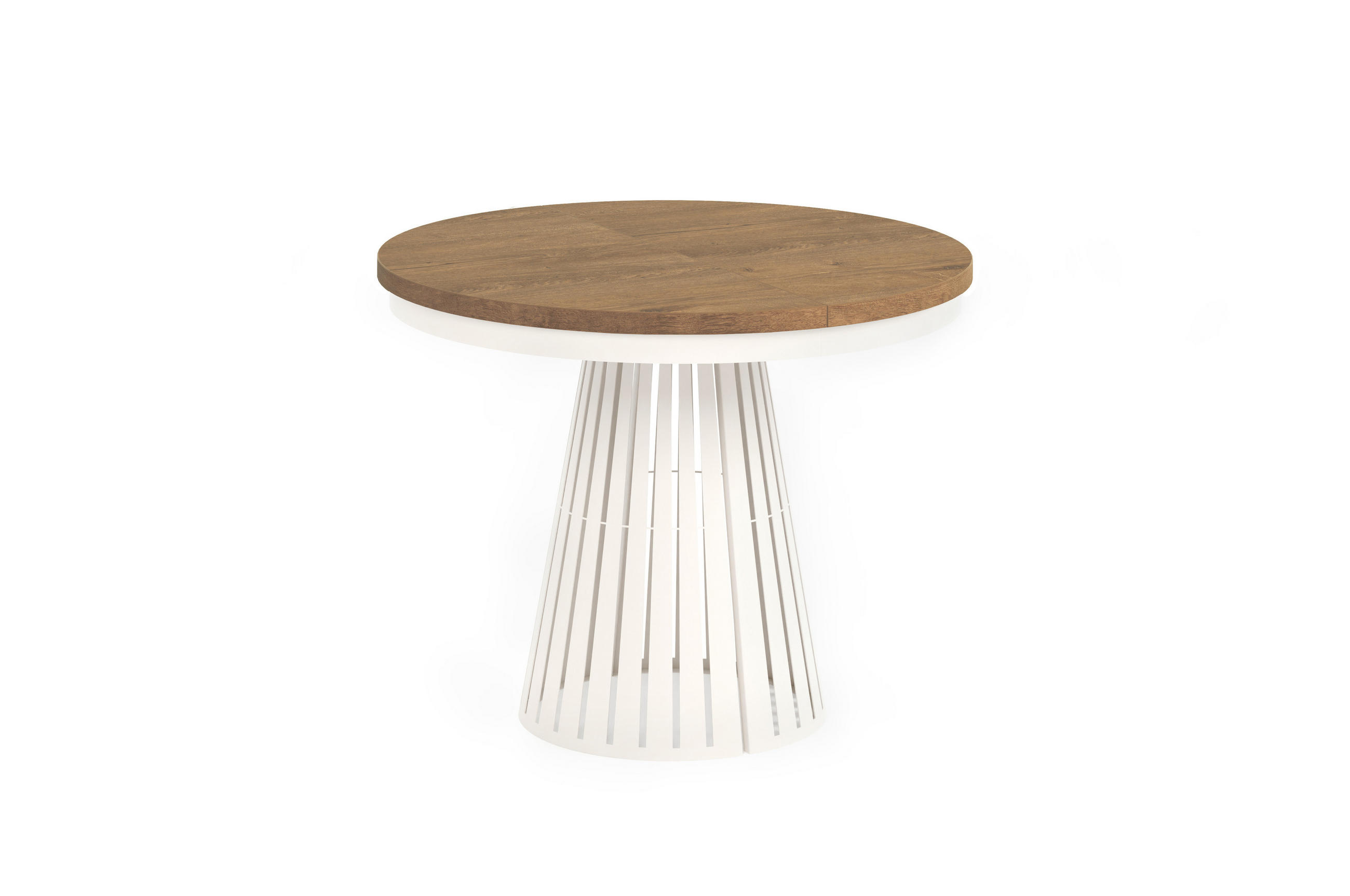 ESSTISCH Cone Bis - Kaschmir/Beige, Holzwerkstoff/Metall (100/100/76cm) - Meblini