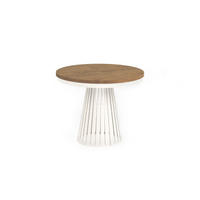 ESSTISCH Cone Bis - Kaschmir/Beige, Holzwerkstoff/Metall (100/100/76cm) - Meblini