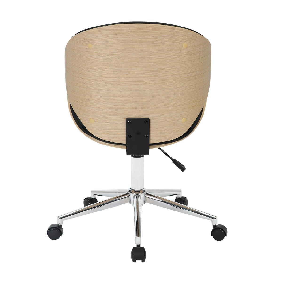 BÜROSTUHL mit Dekor in heller Nussbaumoptik H84 cm – HERCULE - Eschefarben, Textil (64/84/63cm) - Calicosy