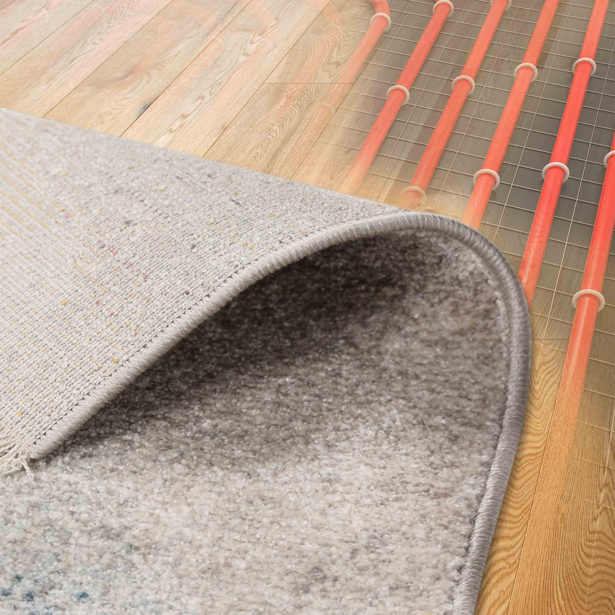 DESIGNTEPPICH ORVIETO - Pink, Textil (133/190cm) - Astra