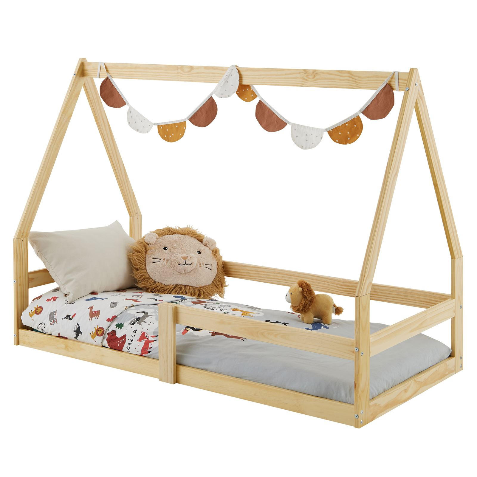 HAUSBETT TAMI 70X140 CM - Naturfarben, Holz (75/115/143cm) - IDIMEX