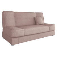 CANAPEA EXTENSIBILA Gabi - argintiu/roz deschis, material plastic/material textil (175/80/80cm) - MIRJAN24