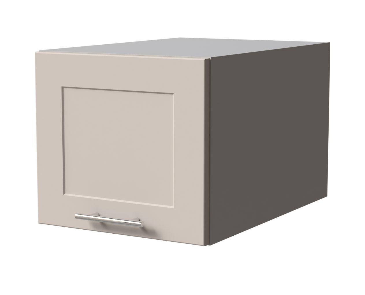 KÜCHENAUFSATZSCHRANK Oslo W6B/40 Grau Matt / Kaschmir Matt 40 / 59 / 36cm - Kaschmir/Grau, Holz/Holzwerkstoff (40/36/59cm) - Feldmann-Wohnen