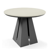 TISCH Kaschmir Frega Ausziehbar Mit Metallgestell 120x196x76 cm - Kaschmir/Schwarz, Holzwerkstoff (196/120/76cm) - Sepro Meble