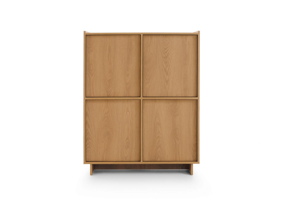 KOMMODE: karamellfarbene Eiche, 98 x 124 x 39 cm - Braun, Holzwerkstoff (98/124/39cm) - 3XE LIVING