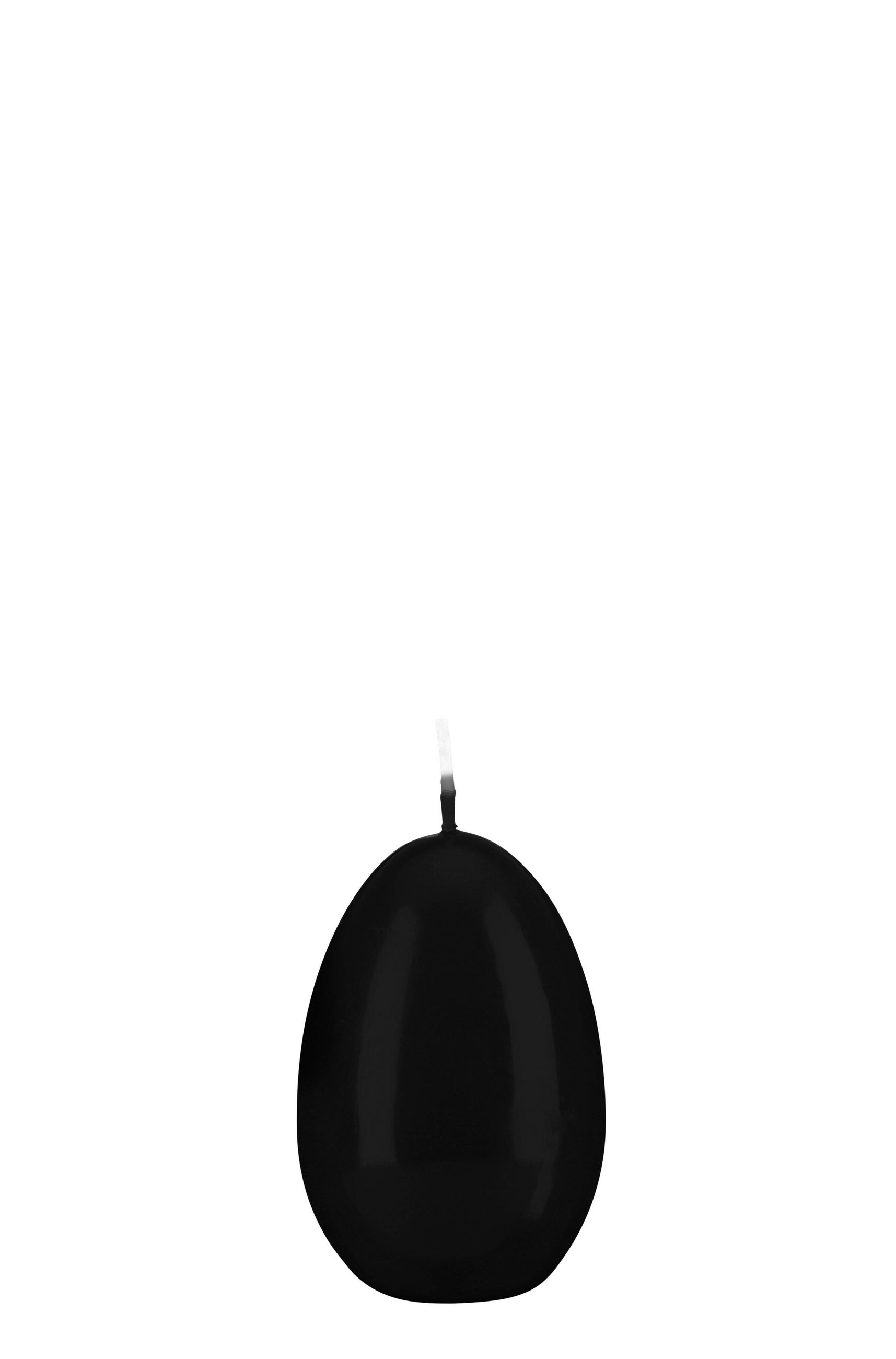 EIKERZEN Klarlack Schwarz 60 x Ø 45 mm, 6 Stück - Schwarz, Paraffin (4.5/6/6cm) - Kopschitz Kerzen