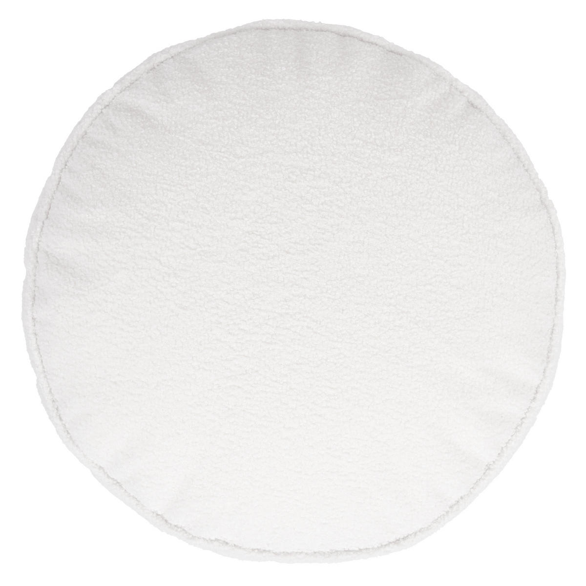 POUF aus Boucle Milano - Creme, Textil (55/35/55cm) - icon