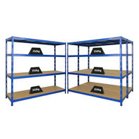 SCHWERLASTREGAL Goliath 3er-Set mit 3x 180x200x60 cm Fachlast 350 kg Blau - Blau, Metall (600/180/60cm) - PROREGAL