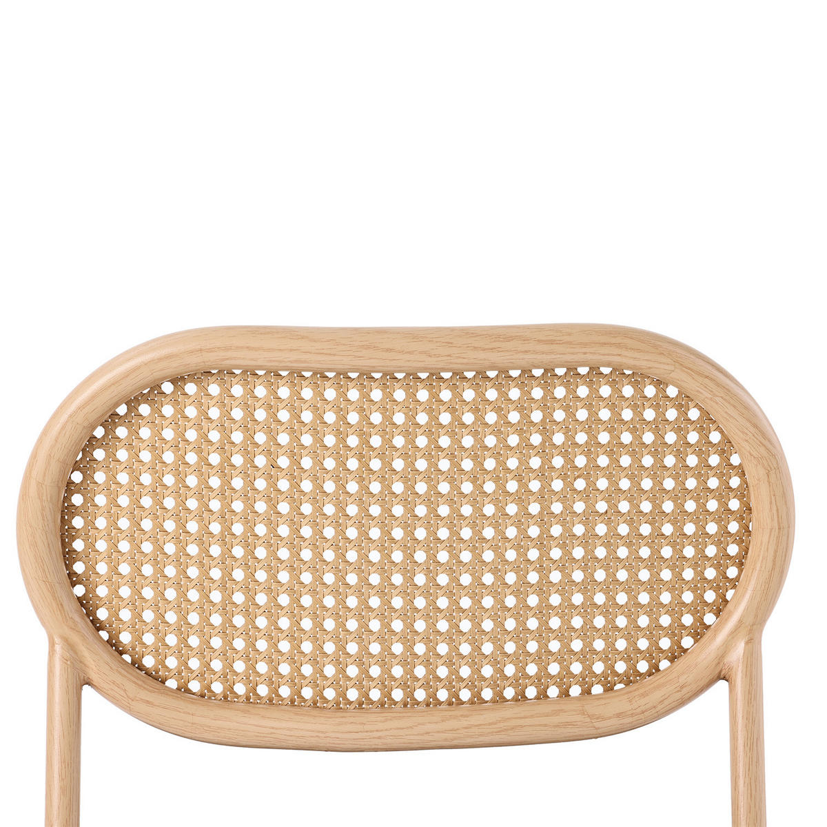 ESSZIMMERSTUHL 4er Set Rattan Stuhl Metallbeine braun - Braun, Leder (46/80/48cm) - Kaket