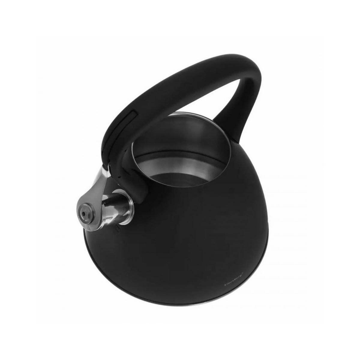 WASSERKESSEL Schwarz 25.5/22.5/24 cm KB7208 - Schwarz, Metall (25.5cm) - Klausberg 