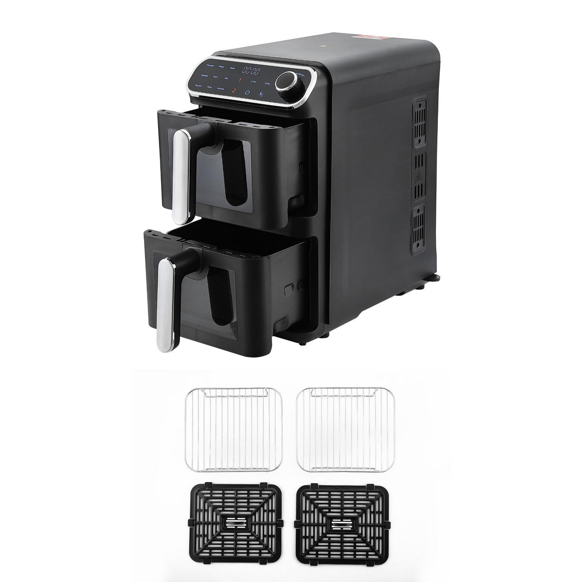 HEISSLUFTFRITTEUSE 11 l - Schwarz, Kunststoff (24/45/42cm) - Oleio