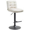 BARHOCKER Samt creme - Creme/Schwarz, Textil/Metall (42/94/56cm) - CLP