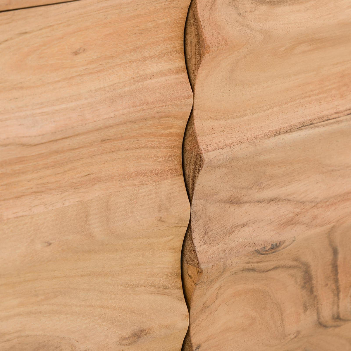 LOWBOARD VEDA natur - Naturfarben, Holz (150/60/40cm) - IDIMEX