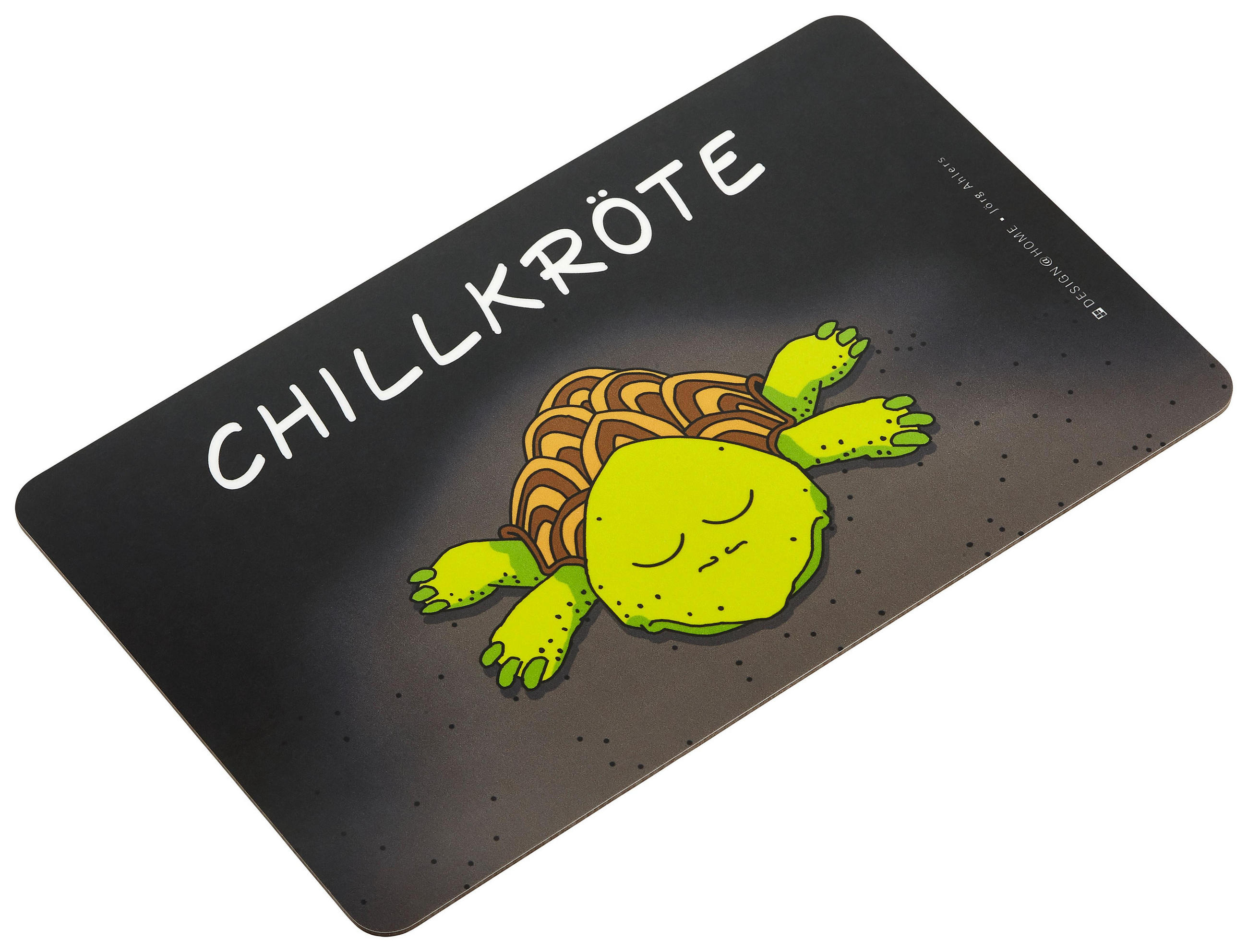SCHNEIDEBRETT Chillkröte in Grün/Schwarz - Grün, Kunststoff (14.3/23.5cm) - Sonstige