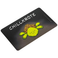 SCHNEIDEBRETT Chillkröte in Grün/Schwarz - Grün, Kunststoff (14.3/23.5cm) - Sonstige