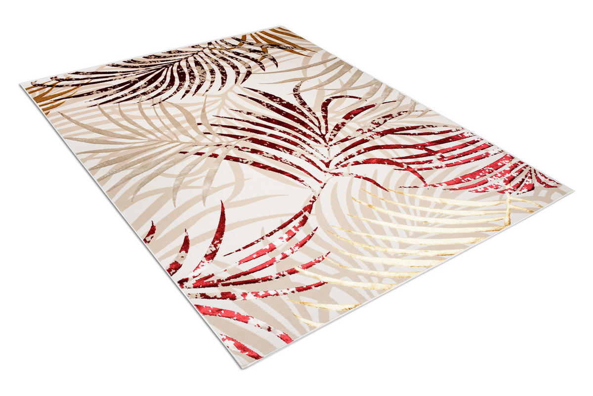 TEPPICH GOLDEN Dunkelcreme 160/230 cm - Dunkelbraun, Kunststoff (160/230cm) - Tapiso