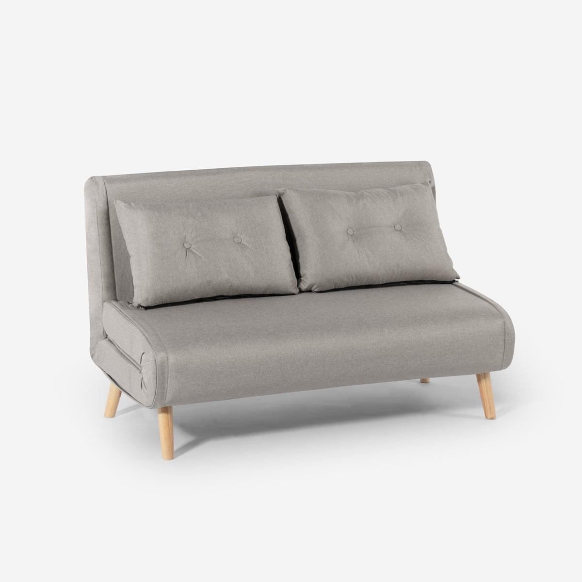Pasmara Schlafsofa Grau 135x83x190 cm