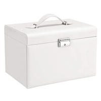 SCHMUCKKÄSTCHEN mit 2 Schubladen und Spiegel - Weiß - 26/18/17 cm - Weiß, Holzwerkstoff (18/17/26cm) - Calicosy