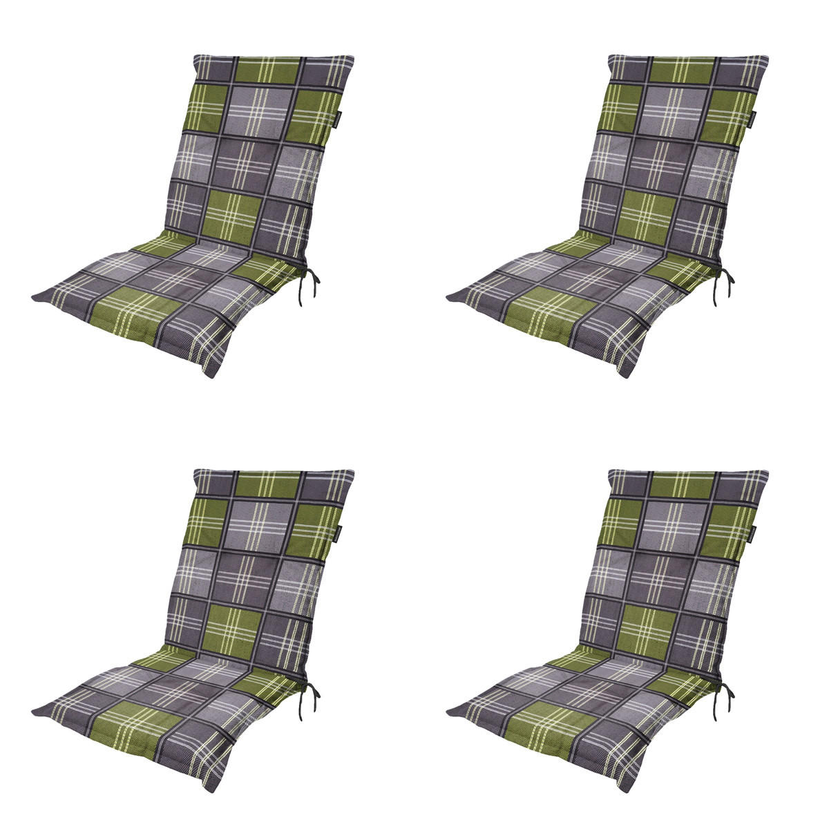 GARTENSTUHLKISSEN Patchy 105/50 cm 4er-Set - Multicolor, Textil (50/6/105cm) - Madison
