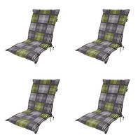 GARTENSTUHLKISSEN Patchy 105/50 cm 4er-Set - Multicolor, Textil (50/6/105cm) - Madison