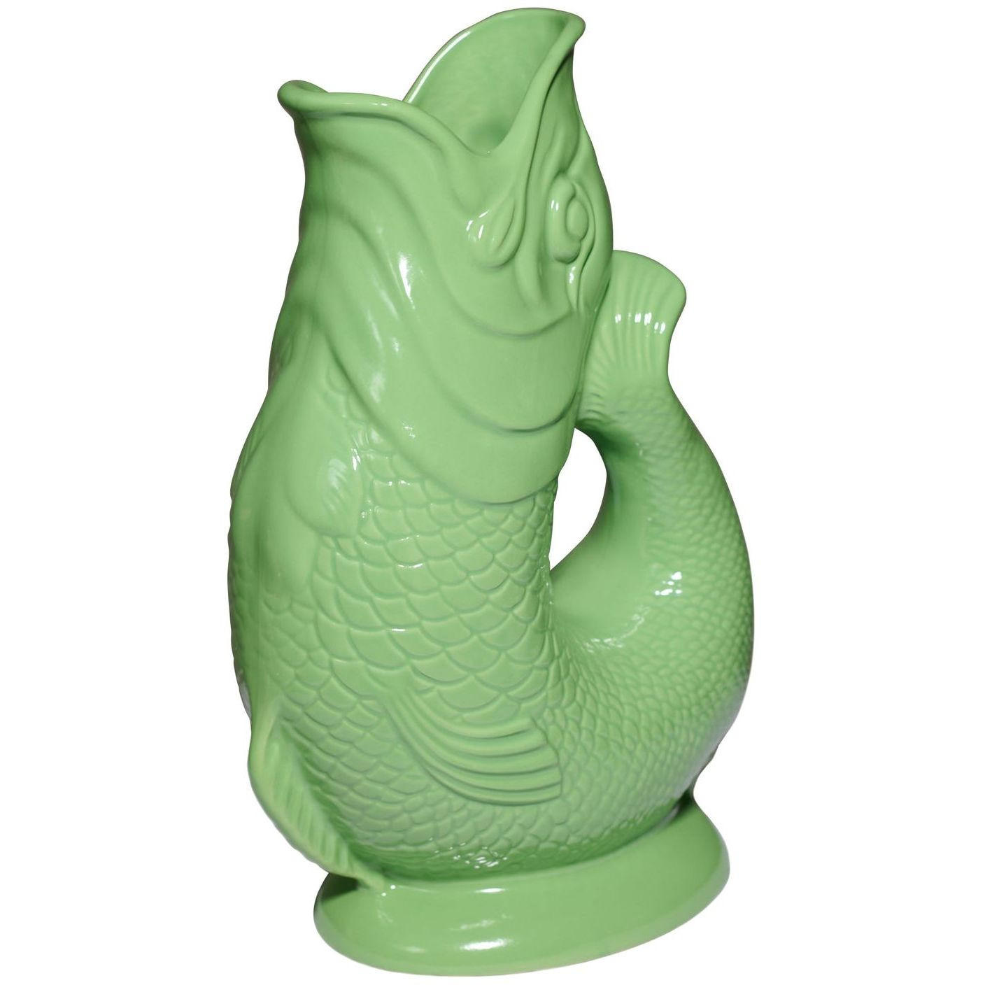 KARAFFE mit „Gluck-Gluck“-Geräusch 27,5/17/9,5 cm - Hellgrün, Keramik (1.2L) - Gluckigluck