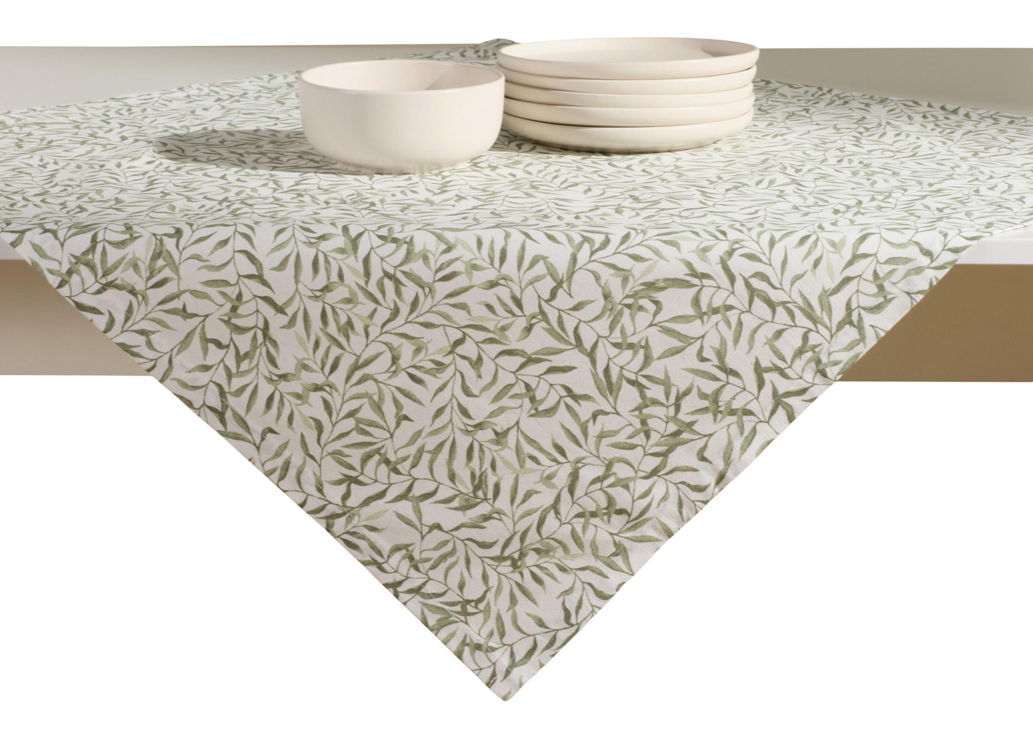 TISCHDECKE Fogli - Ecru, Textil (80/80/1cm) - home&you