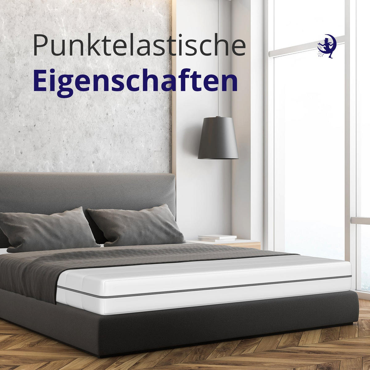 WENDEMATRATZE 180x200 H2+H3 - Höhe 18cm - 7-Zonen Kaltschaummatratze - Weiß, Textil (180/200cm) - Mister Sandman