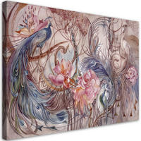 WANDBILD zauberpfote - Grau, Textil (60/40cm) - Feeby