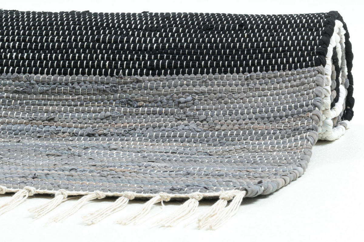 FLECKERLTEPPICH Happy Design 90x160 cm - Schwarz, Textil (90/160cm) - THEKO