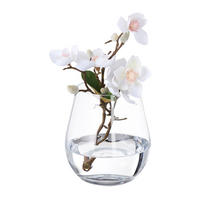 BLUMENVASE - Transparent, Glas (14/16cm) - Relaxdays