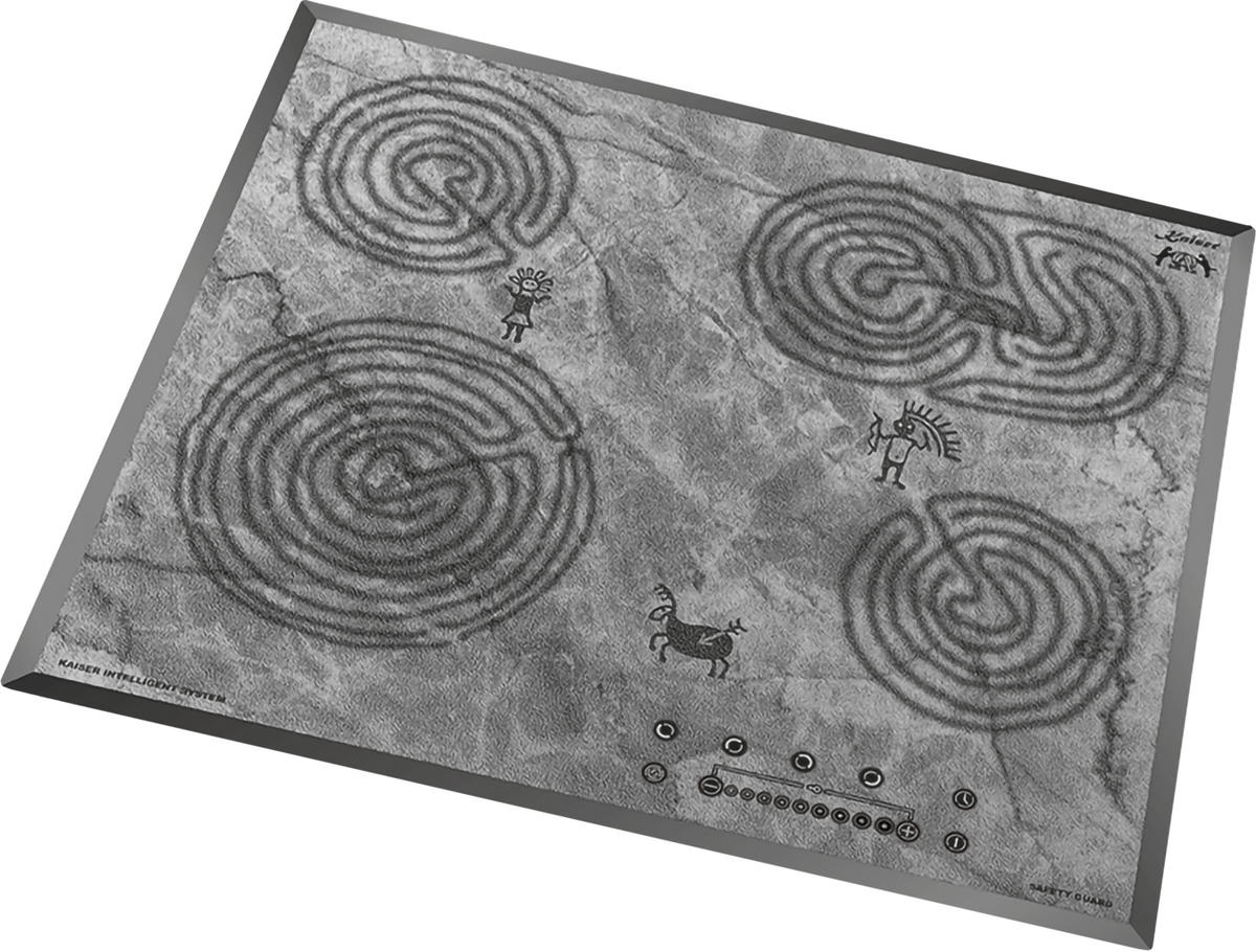 BACKOFEN-SET Einbaubackofen 60 cm EH 6339+KCT 6715 F Ära Glaskeramikkochfeld 60 cm - Silberfarben, Metall (59.4/59.4/57.5cm) - Kaiser Küchengeräte