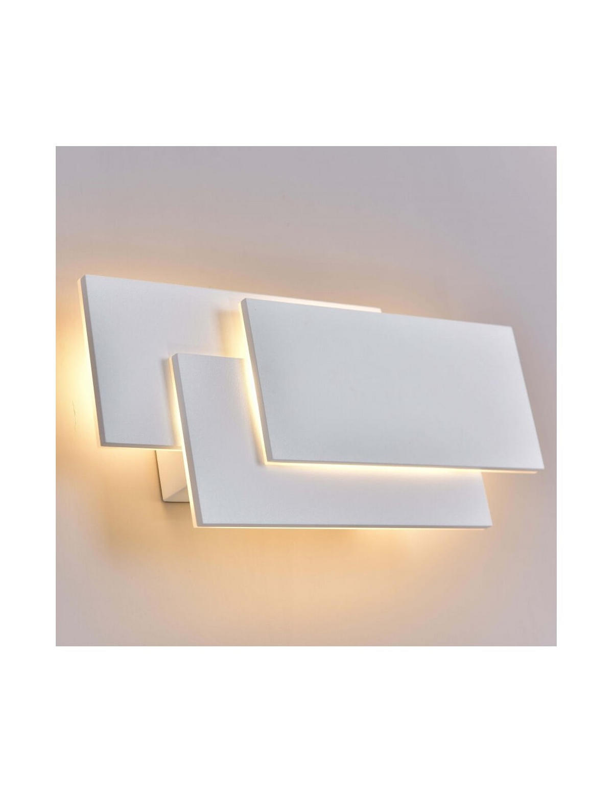 WANDLEUCHTE Trio, Weiß, 26cm - Weiß, Metall (12.5/26/26cm) - KOSILUM