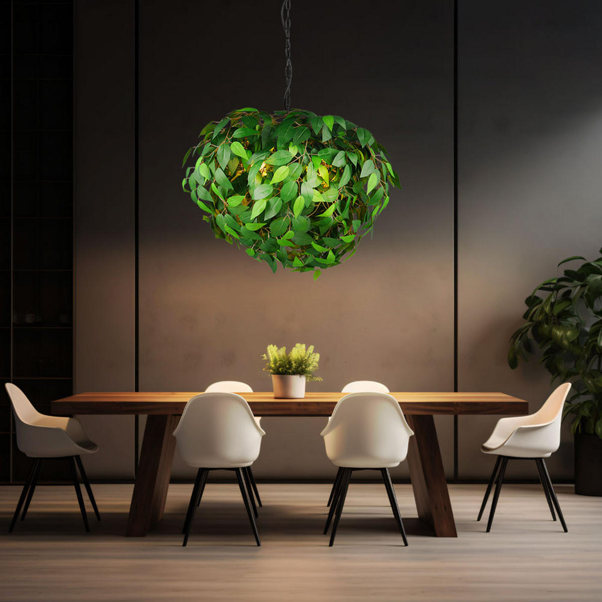 HÄNGELEUCHTE LEAVY Metall Grün - Grün, Metall (70/70/150cm)