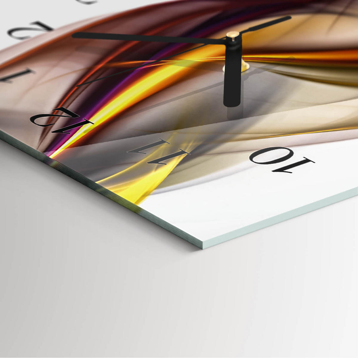 WANDUHR 30x60 cm - Graswasser - Multicolor, Glas (30/60/0.4cm) - TULUP